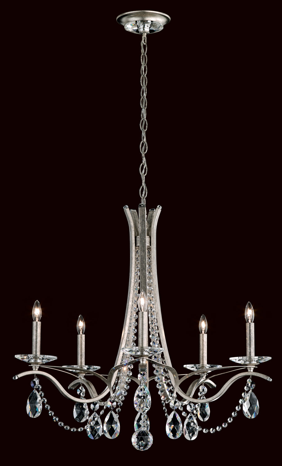Schonbek - Five Light Chandelier - Vesca - Heirloom Gold- Union Lighting Luminaires Decor