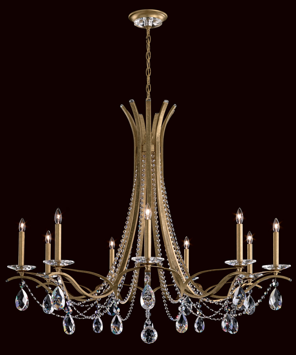 Schonbek - Nine Light Chandelier - Vesca - White- Union Lighting Luminaires Decor