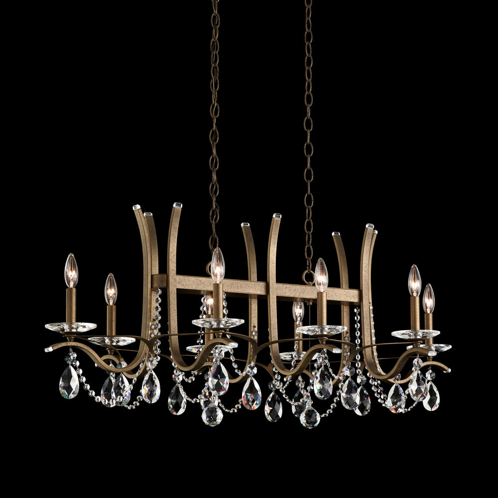Schonbek - Eight Light Chandelier - Vesca - Ferro Black- Union Lighting Luminaires Decor