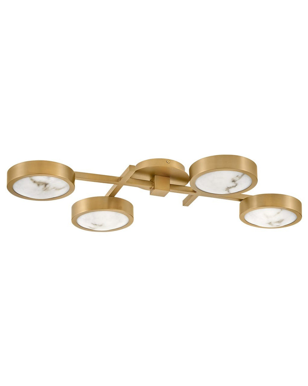 Fredrick Ramond Canada - LED Flush Mount - Cava - Lacquered Brass- Union Lighting Luminaires Decor