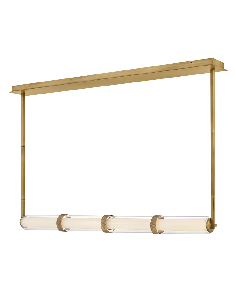 Fredrick Ramond Canada - LED Linear Pendant - Cy - Lacquered Brass- Union Lighting Luminaires Decor