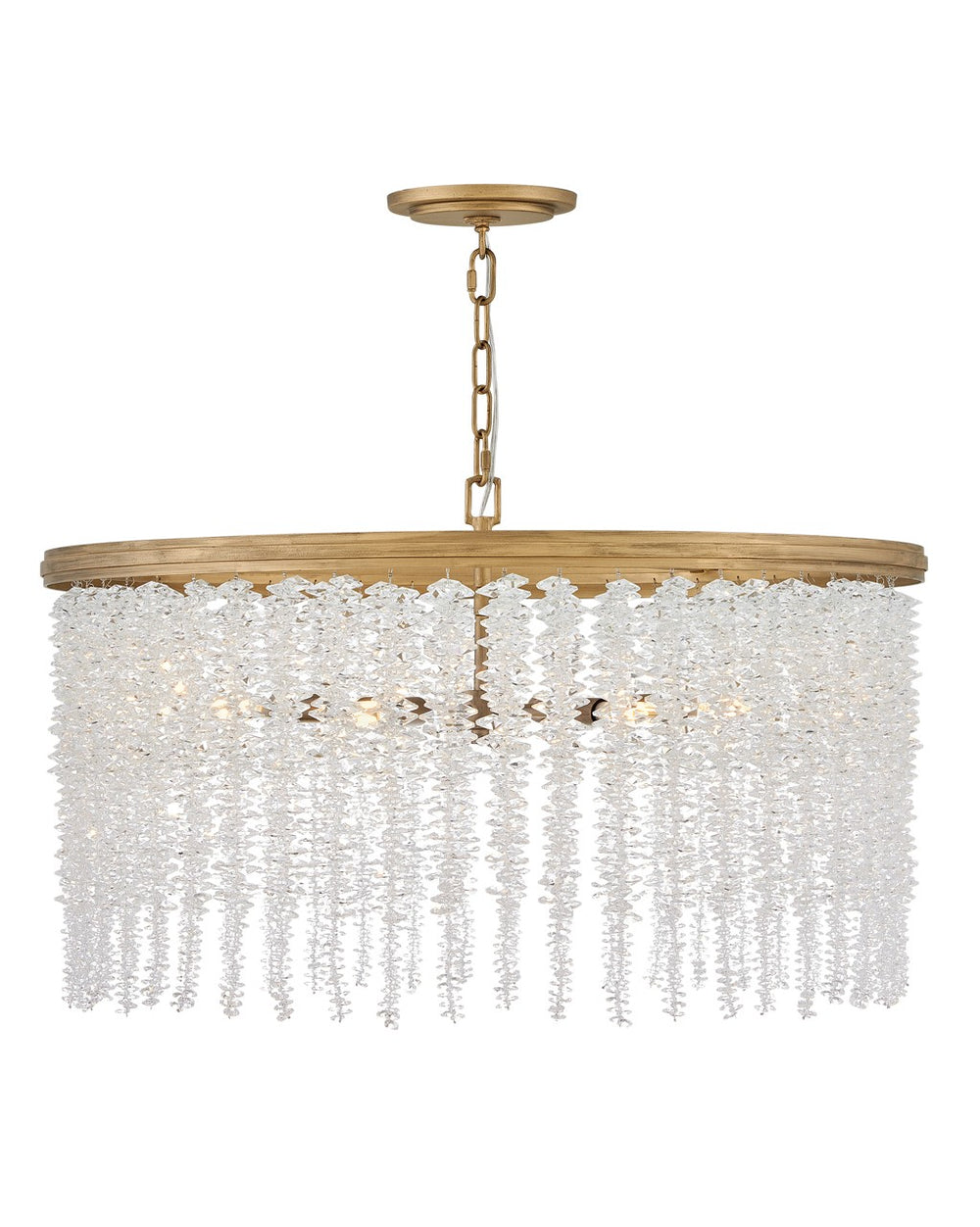 Fredrick Ramond Canada - LED Convertible Chandelier - Rubina - Burnished Gold- Union Lighting Luminaires Decor