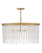 Fredrick Ramond Canada - LED Convertible Chandelier - Rubina - Burnished Gold- Union Lighting Luminaires Decor