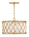 Fredrick Ramond Canada - LED Convertible Semi-Flush Mount - Estie - Piastra Gold- Union Lighting Luminaires Decor