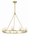 Crystorama - LED Chandelier - Aragon - Soft Brass- Union Lighting Luminaires Decor