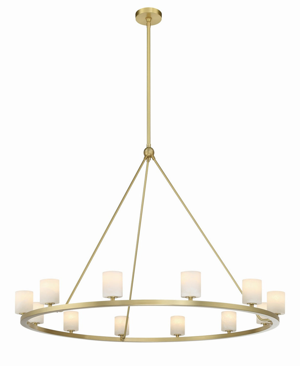 Crystorama - LED Chandelier - Aragon - Soft Brass- Union Lighting Luminaires Decor