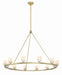 Crystorama - LED Chandelier - Aragon - Soft Brass- Union Lighting Luminaires Decor