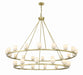 Crystorama - LED Chandelier - Aragon - Soft Brass- Union Lighting Luminaires Decor