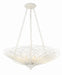 Crystorama - Six Light Chandelier - Doral - Matte White- Union Lighting Luminaires Decor