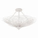 Crystorama - Six Light Semi Flush Mount - Doral - Matte White- Union Lighting Luminaires Decor