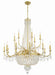 Crystorama - 22 Light Chandelier - Haywood - Aged Brass- Union Lighting Luminaires Decor