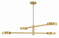 Crystorama - Four Light Chandelier - Orson - Modern Gold- Union Lighting Luminaires Decor