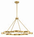 Crystorama - Eight Light Chandelier - Orson - Modern Gold- Union Lighting Luminaires Decor
