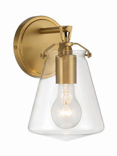 Crystorama - One Light Wall Sconce - Voss - Luxe Gold- Union Lighting Luminaires Decor