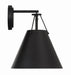 Crystorama - One Light Task Sconce - Xavier - Matte Black- Union Lighting Luminaires Decor