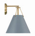 Crystorama - One Light Task Sconce - Xavier - Vibrant Gold- Union Lighting Luminaires Decor
