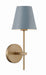 Crystorama - One Light Wall Sconce - Xavier - Vibrant Gold- Union Lighting Luminaires Decor