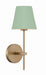 Crystorama - One Light Wall Sconce - Xavier - Vibrant Gold- Union Lighting Luminaires Decor