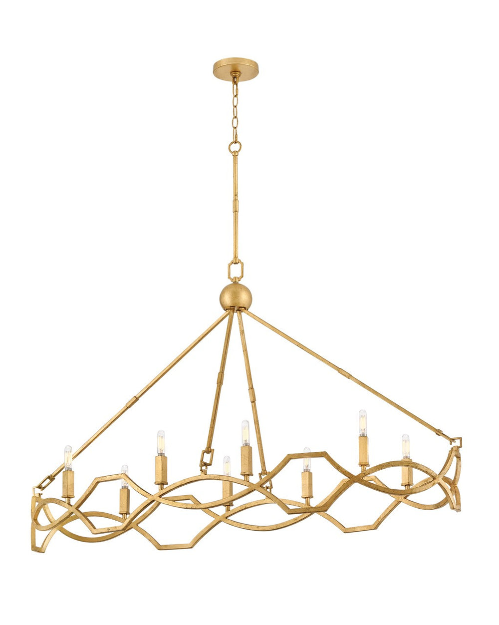 Hinkley Canada - LED Chandelier - Leona - Distressed Brass- Union Lighting Luminaires Decor