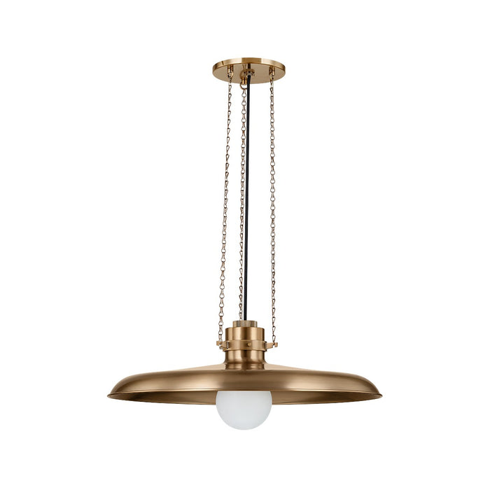 Troy Lighting Canada - One Light Pendant - Rainhill - Patina Brass- Union Lighting Luminaires Decor