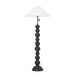 Troy Lighting Canada - Two Light Floor Lamp - Miela - Forged Iron/Ceramic Black Motif- Union Lighting Luminaires Decor