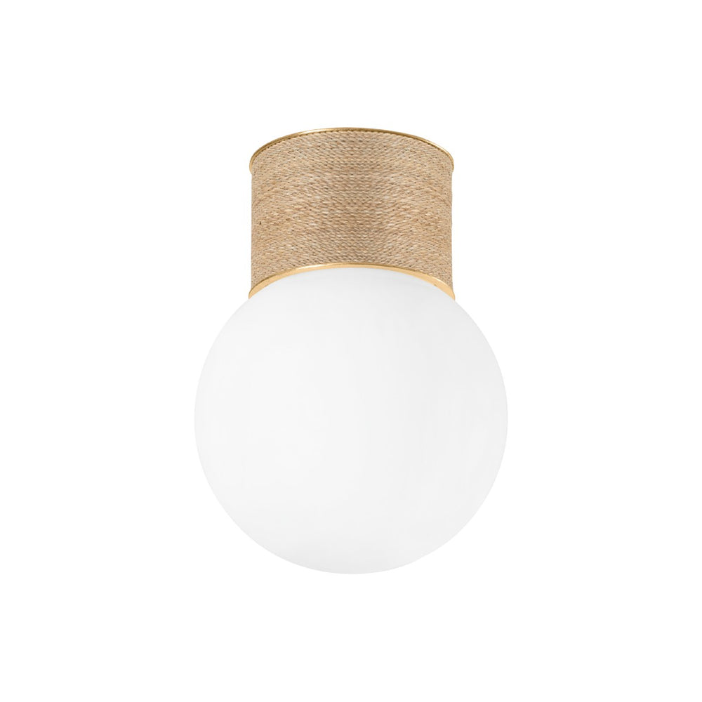 Hudson Valley Canada - One Light Flush Mount - Ardsley - Vintage Gold Leaf- Union Lighting Luminaires Decor
