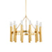 Hudson Valley Canada - 12 Light Chandelier - Pali - Aged Brass- Union Lighting Luminaires Decor