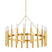 Hudson Valley Canada - 20 Light Chandelier - Pali - Aged Brass- Union Lighting Luminaires Decor