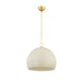 Mitzi Canada - One Light Pendant - Etna - Aged Brass/Soft Cream- Union Lighting Luminaires Decor