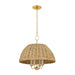 Mitzi Canada - Four Light Chandelier - Arwen - Aged Brass- Union Lighting Luminaires Decor