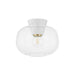 Mitzi Canada - One Light Flush Mount - Ariella - Aged Brass- Union Lighting Luminaires Decor