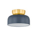 Mitzi Canada - One Light Flush Mount - Batya - Aged Brass/Slate Blue- Union Lighting Luminaires Decor