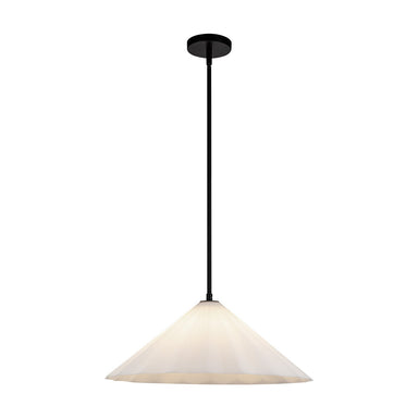 Alora Canada - One Light Pendant - Serena - Matte Black/Opal Glass- Union Lighting Luminaires Decor