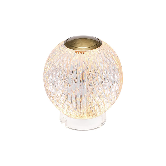 Alora Canada - LED Table Lamp - Marni - Natural Brass- Union Lighting Luminaires Decor