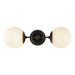 Alora Canada - Two Light Wall Vanity - Fiore - Matte Black/Glossy Opal Glass- Union Lighting Luminaires Decor