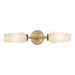 Alora Canada - Two Light Wall Vanity - Krysta - Brushed Gold/Opal Glass- Union Lighting Luminaires Decor