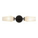 Alora Canada - Two Light Wall Vanity - Krysta - Matte Black/Opal Glass- Union Lighting Luminaires Decor