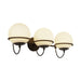 Alora Canada - Three Light Wall Vanity - Alba - Matte Black/Opal Glass- Union Lighting Luminaires Decor