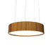 Accord Lighting - LED Pendant - Cylindrical - Teak- Union Lighting Luminaires Decor