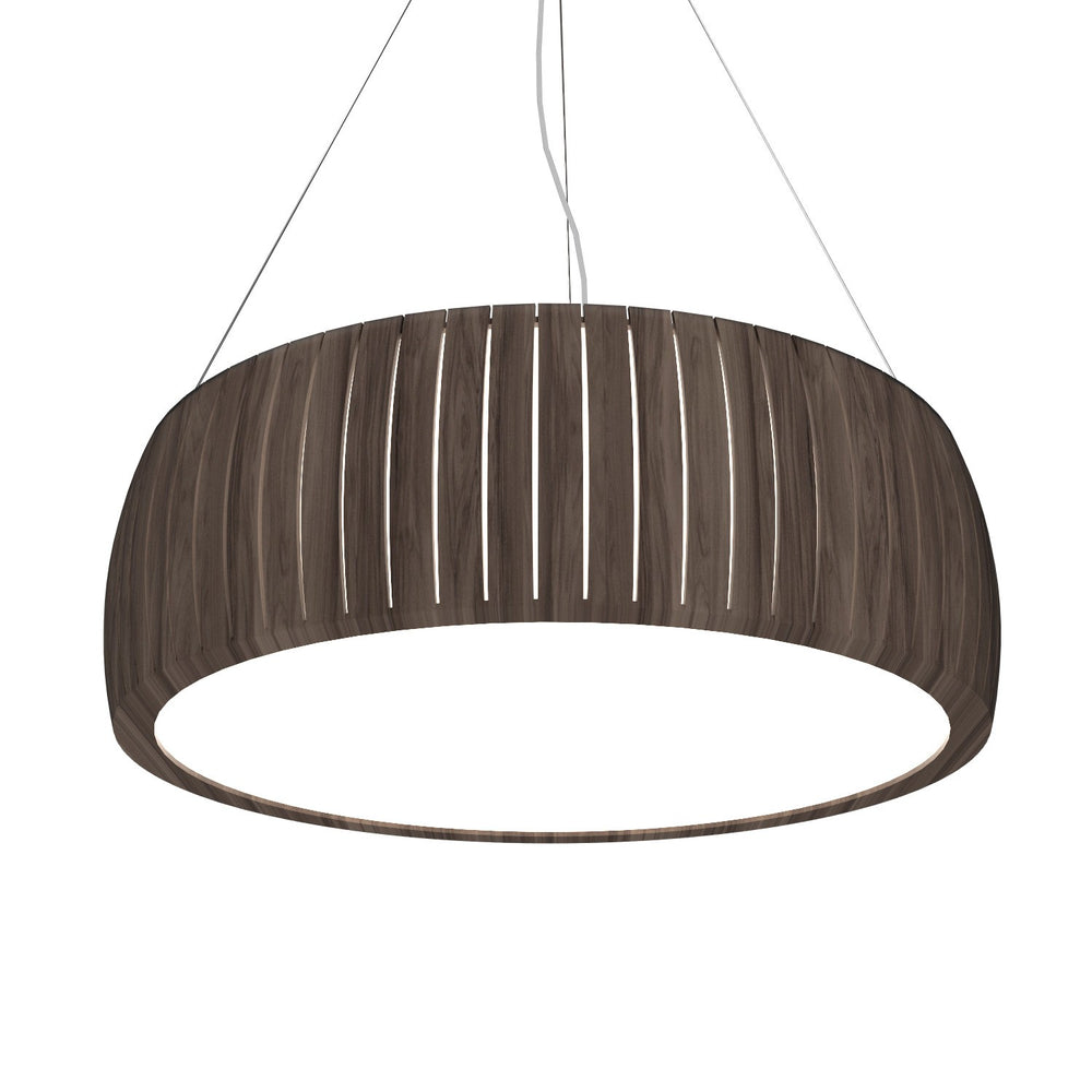 Accord Lighting - LED Pendant - Barrel - American Walnut- Union Lighting Luminaires Decor