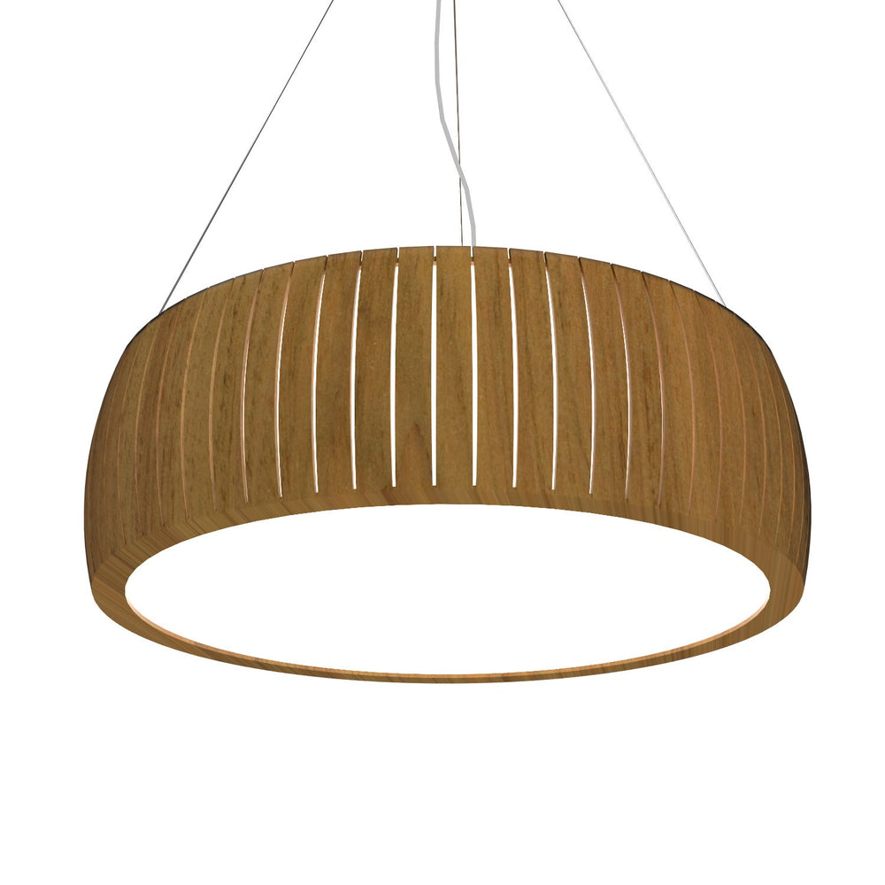 Accord Lighting - LED Pendant - Barrel - Louro Freijo- Union Lighting Luminaires Decor