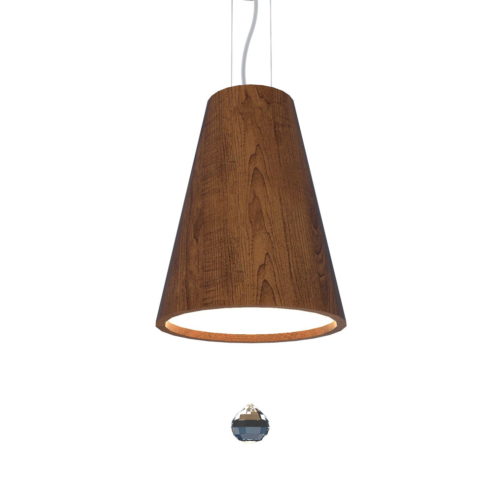 Accord Lighting - LED Pendant - Conical - Imbuia- Union Lighting Luminaires Decor
