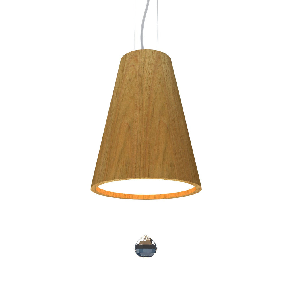Accord Lighting - LED Pendant - Conical - Louro Freijo- Union Lighting Luminaires Decor