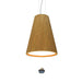 Accord Lighting - LED Pendant - Conical - Louro Freijo- Union Lighting Luminaires Decor
