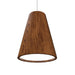 Accord Lighting - LED Pendant - Conical - Imbuia- Union Lighting Luminaires Decor