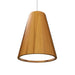 Accord Lighting - LED Pendant - Conical - Teak- Union Lighting Luminaires Decor