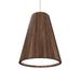 Accord Lighting - LED Pendant - Conical - American Walnut- Union Lighting Luminaires Decor