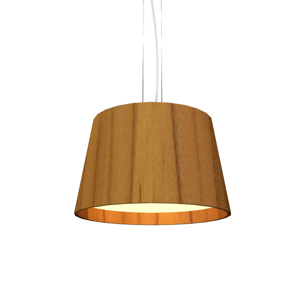 Accord Lighting - LED Pendant - Conical - Teak- Union Lighting Luminaires Decor