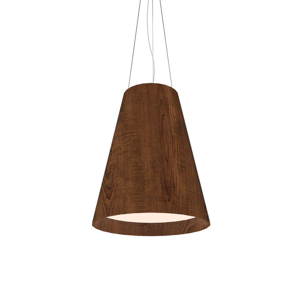 Accord Lighting - LED Pendant - Conical - Imbuia- Union Lighting Luminaires Decor