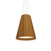 Accord Lighting - LED Pendant - Conical - Teak- Union Lighting Luminaires Decor